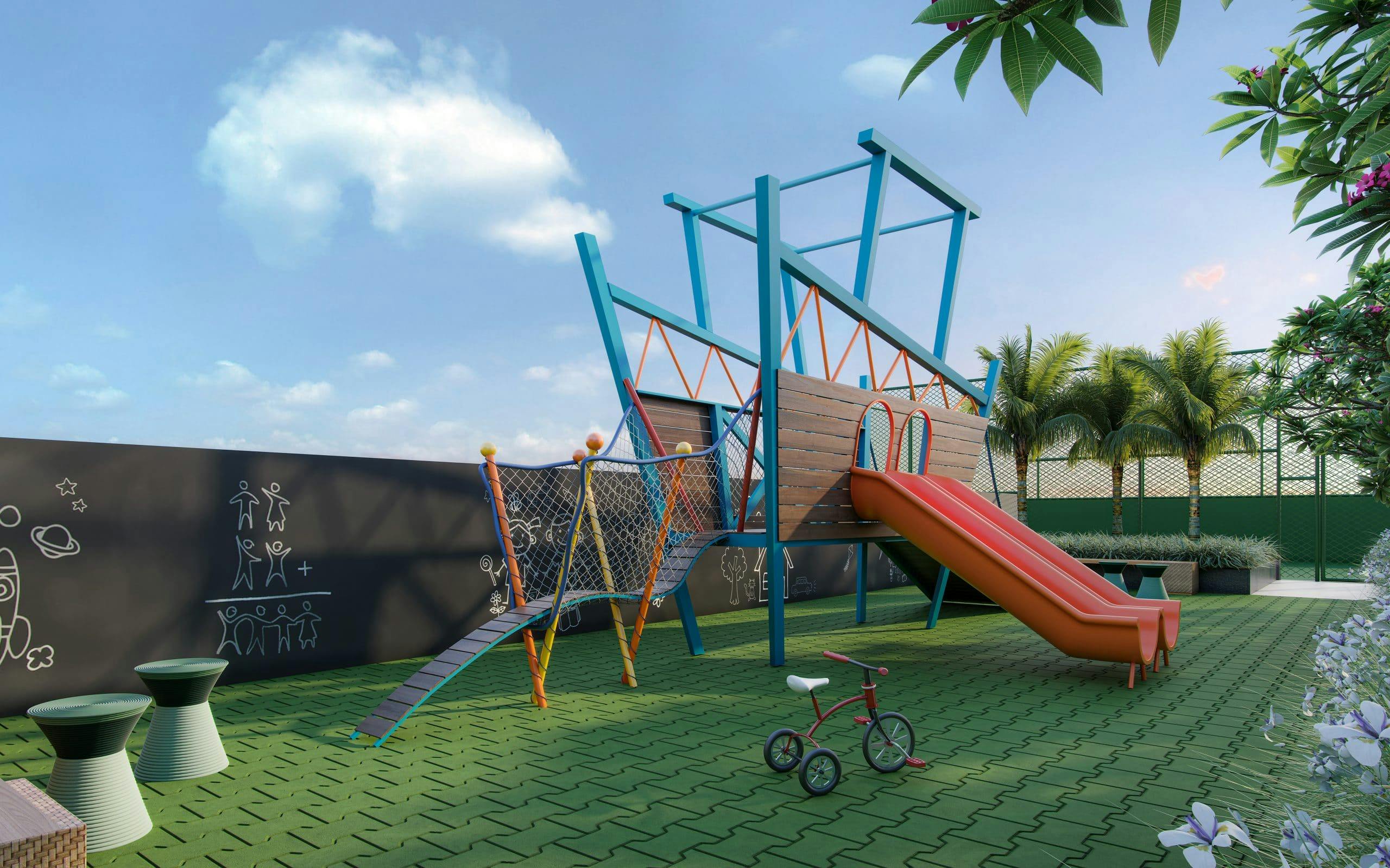 Imagem 3D do Playground