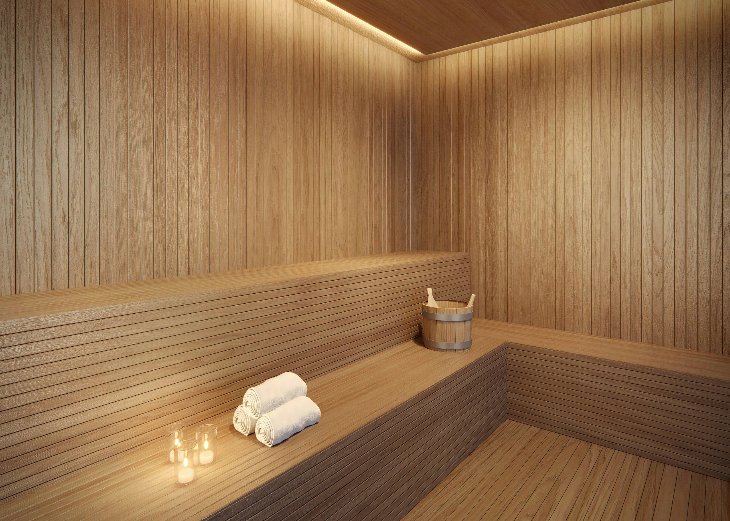 Imagem 3D da Sauna